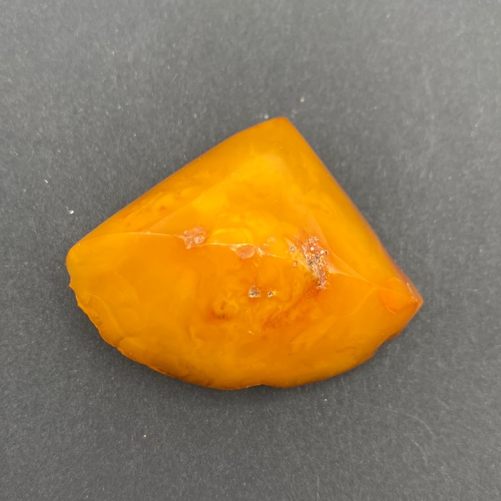 Baltic‎ Amber brooch signed